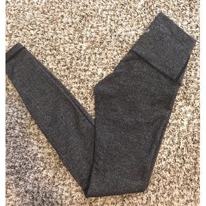 Lululemon High Rise Wunder Under Pant- HerringBone